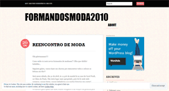 Desktop Screenshot of formandosmoda2010.wordpress.com