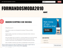 Tablet Screenshot of formandosmoda2010.wordpress.com