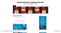 Desktop Screenshot of experimentalshit.wordpress.com
