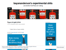 Tablet Screenshot of experimentalshit.wordpress.com