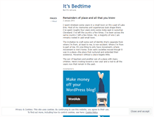 Tablet Screenshot of itsbedtime.wordpress.com