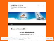 Tablet Screenshot of dolphinseeker.wordpress.com