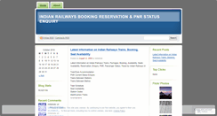 Desktop Screenshot of indianrailwaysbookingpnr.wordpress.com