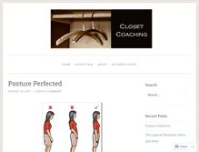 Tablet Screenshot of closetcoaching.wordpress.com