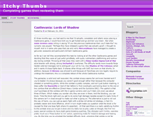 Tablet Screenshot of itchythumbs.wordpress.com