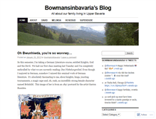 Tablet Screenshot of bowmansinbavaria.wordpress.com