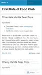 Mobile Screenshot of firstruleoffoodclub.wordpress.com