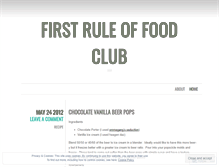 Tablet Screenshot of firstruleoffoodclub.wordpress.com