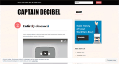 Desktop Screenshot of captaindecibel.wordpress.com