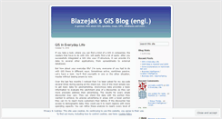 Desktop Screenshot of blazejaksenggisblog.wordpress.com