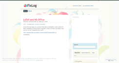 Desktop Screenshot of fixlog.wordpress.com