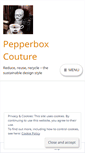 Mobile Screenshot of pepperboxcouture.wordpress.com