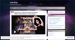 Desktop Screenshot of faithwriter2012.wordpress.com