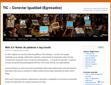 Tablet Screenshot of conectarigualdadegresadostic.wordpress.com