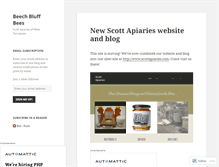 Tablet Screenshot of beechbluffbees.wordpress.com