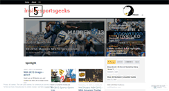 Desktop Screenshot of insidesportsgeeks.wordpress.com