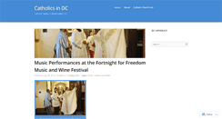 Desktop Screenshot of catholicindc.wordpress.com