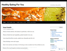 Tablet Screenshot of healthyeating4u.wordpress.com