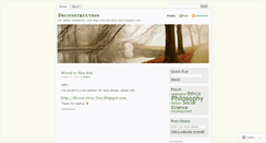 Desktop Screenshot of deconstructionism.wordpress.com