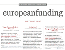 Tablet Screenshot of europeanfunding.wordpress.com