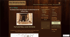 Desktop Screenshot of devancefamily.wordpress.com