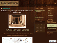 Tablet Screenshot of devancefamily.wordpress.com