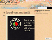 Tablet Screenshot of designmuncher.wordpress.com