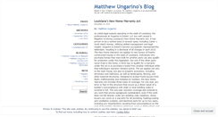 Desktop Screenshot of matthewungarino.wordpress.com