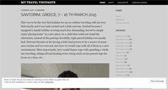 Desktop Screenshot of mytravelthoughts.wordpress.com
