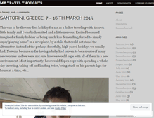 Tablet Screenshot of mytravelthoughts.wordpress.com