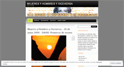 Desktop Screenshot of mujeresyhombresyviceversa.wordpress.com
