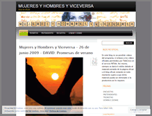 Tablet Screenshot of mujeresyhombresyviceversa.wordpress.com