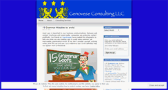 Desktop Screenshot of genoveseconsulting.wordpress.com