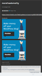 Mobile Screenshot of morefreedomality.wordpress.com