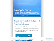 Tablet Screenshot of freecyclegems.wordpress.com