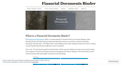 Desktop Screenshot of financialdocs.wordpress.com