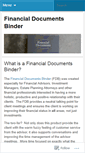 Mobile Screenshot of financialdocs.wordpress.com