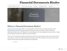 Tablet Screenshot of financialdocs.wordpress.com