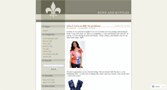 Desktop Screenshot of bowsandruffles.wordpress.com
