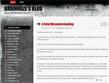 Tablet Screenshot of brainhaze.wordpress.com