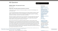 Desktop Screenshot of hs2questions.wordpress.com