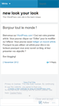 Mobile Screenshot of newlookyourlook.wordpress.com