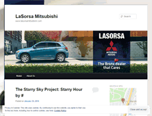 Tablet Screenshot of lasorsamitsubishi.wordpress.com