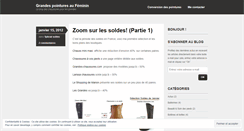 Desktop Screenshot of grandespointures.wordpress.com