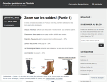 Tablet Screenshot of grandespointures.wordpress.com
