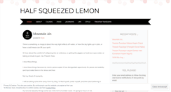 Desktop Screenshot of halfsqueezedlemon.wordpress.com