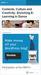 Mobile Screenshot of contextscultureandcreativity.wordpress.com