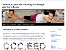 Tablet Screenshot of contextscultureandcreativity.wordpress.com