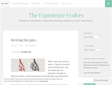 Tablet Screenshot of evolvingexp.wordpress.com