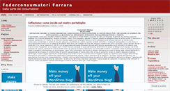 Desktop Screenshot of federconsferrara.wordpress.com